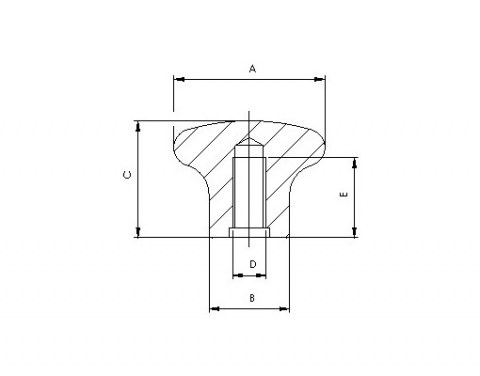 Bedienkopf PL - Technische Zeichnung | Kuala Kunststofftechnik GmbH