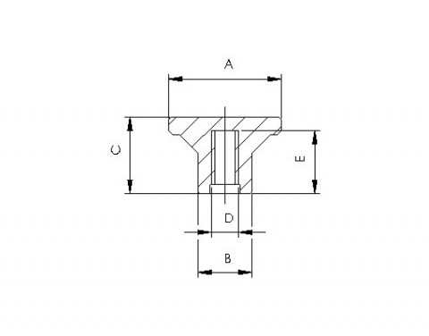 Bedienkopf PM - Technische Zeichnung | Kuala Kunststofftechnik GmbH