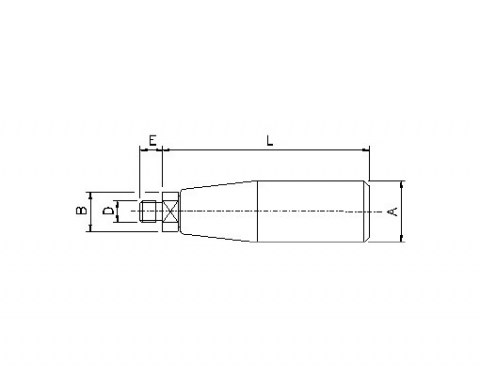 Handgriff MCG - Technische Zeichnung | Kuala Kunststofftechnik GmbH