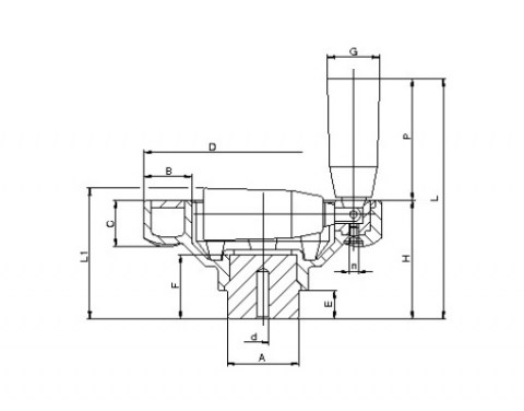 Handrad PDA MRP - Technische Zeichnung | Kuala Kunststofftechnik GmbH