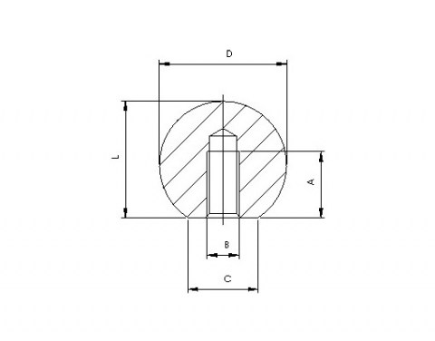 Kugelknöpfe SB - Technische Zeichnung | Kuala Kunststofftechnik GmbH