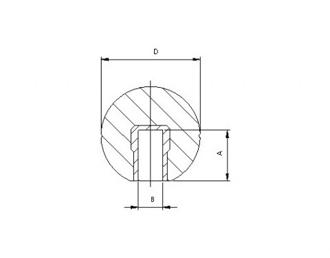 Kugelknöpfe PBN - Technische Zeichnung | Kuala Kunststofftechnik GmbH